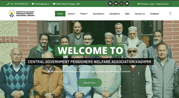 Central Government Pensioners Welfare Association, Kashmir.